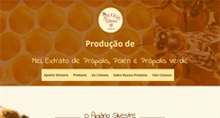 Desktop Screenshot of apiariosilvestre.com.br